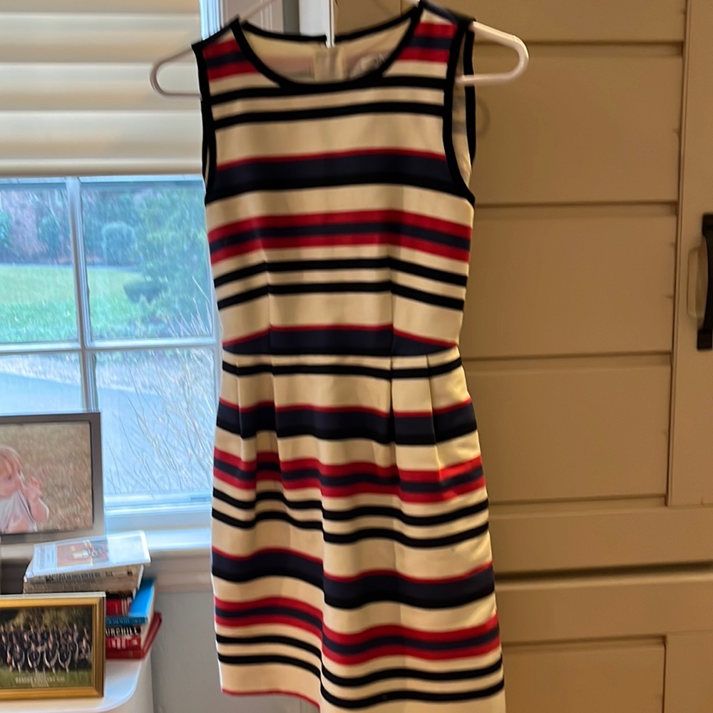 J crew work party dress excellent condition size 00 bright and happy